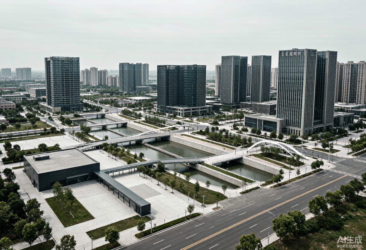 现代城市工程建筑实景